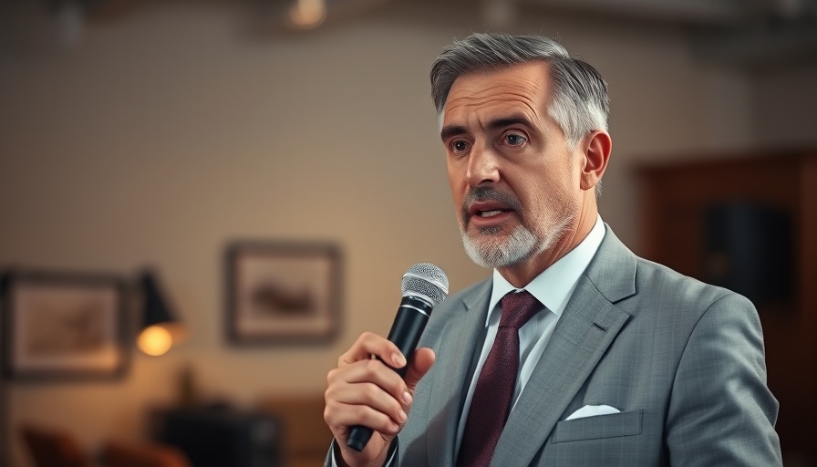 Middle-aged man in suit emphasizing focus on business tasks over admin.