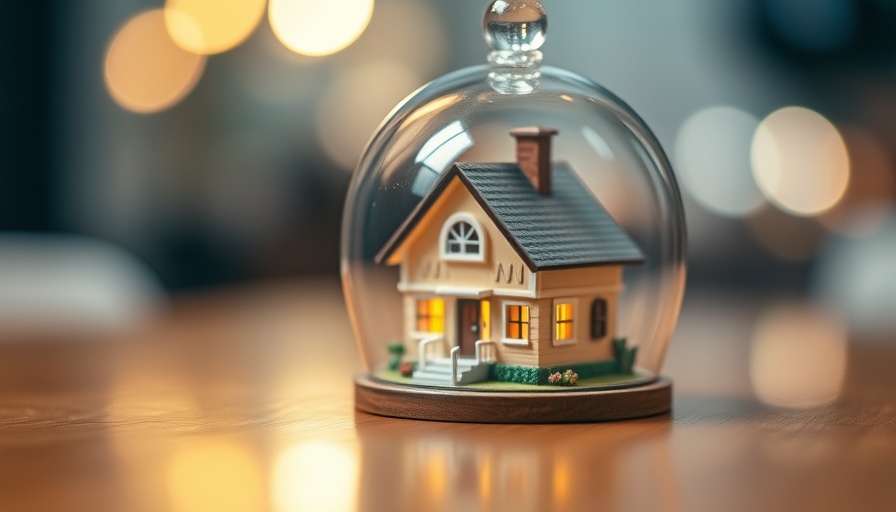 Miniature house in glass dome symbolizing mortgage rates forecast 2025.