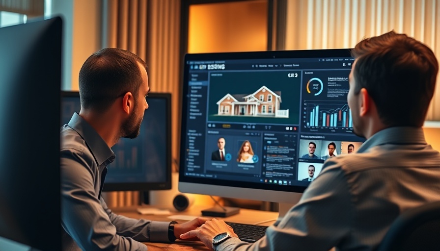 AI interface for real estate analysis with virtual meeting.