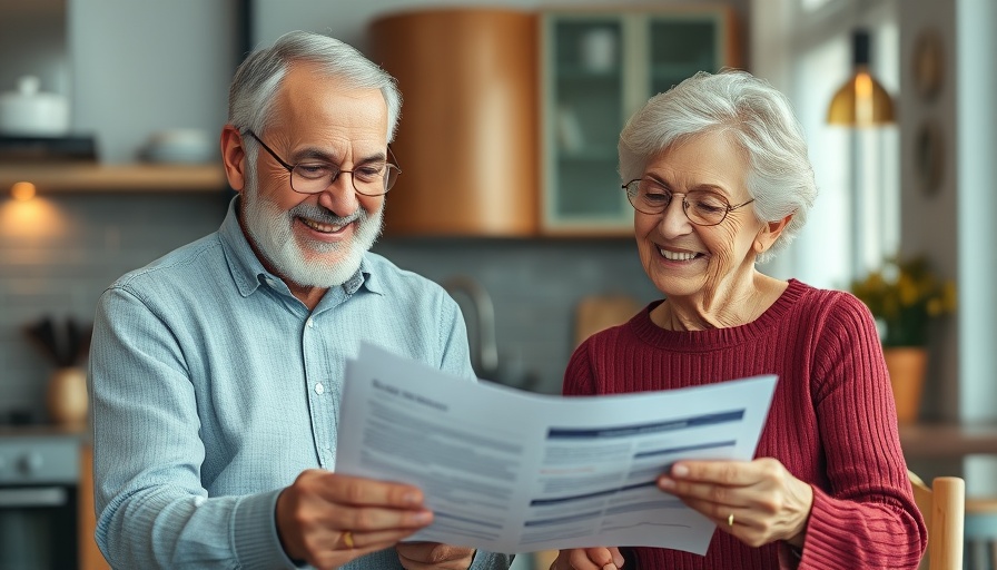 Happy elderly couple reviewing mortgage documents, Mortgage Rates Drop