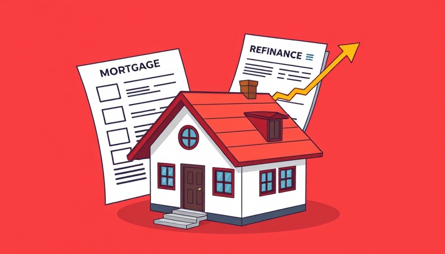 Illustrative depiction of refinance activity in mortgage applications.