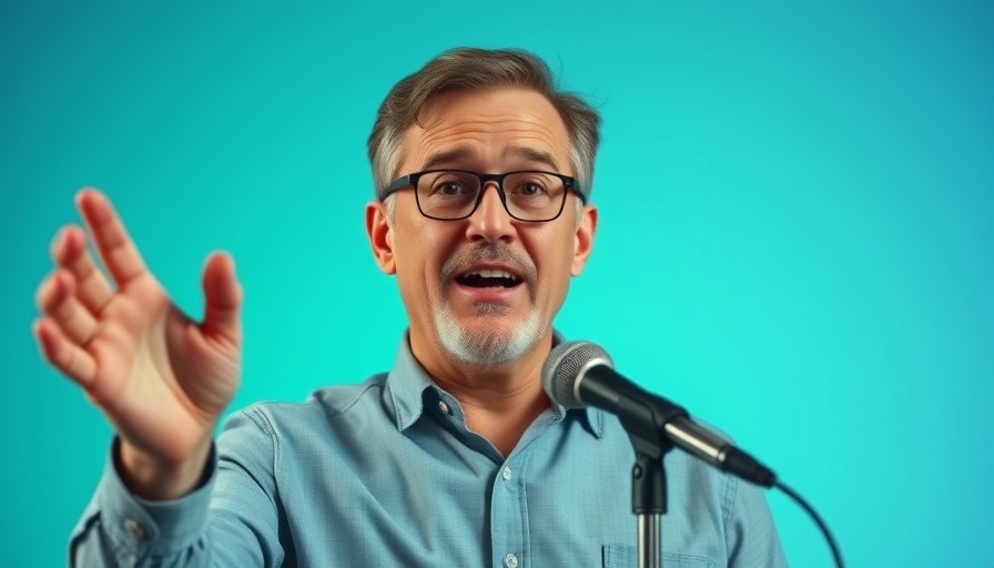 Speaker on real estate strategies 2025, engaging podcast setting.