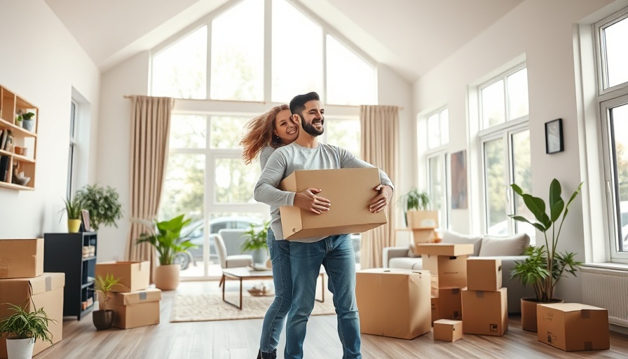 Young couple moving into a new home with boxes, Buy a House When You’re Self-Employed.