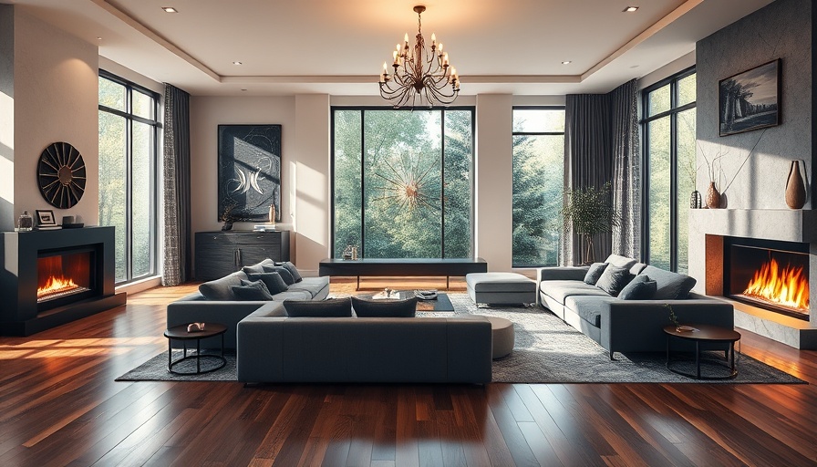 Spacious modern living room reflecting the home remodeling boom.
