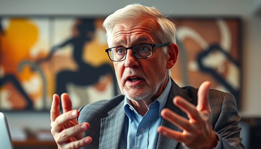 Man explains crypto write-off mistake in office setting.