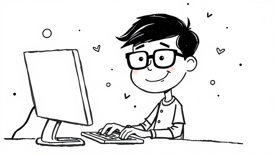 Cartoon person with glasses using a computer, Caribbean Words and their Cultural Significance