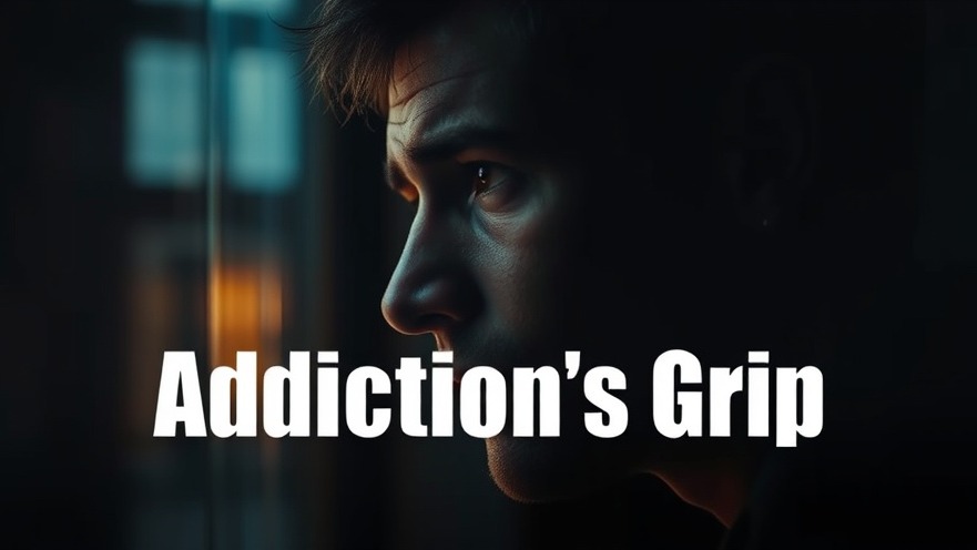 A distressed individual reflects on drug addiction, symbolizing hope and recovery.
