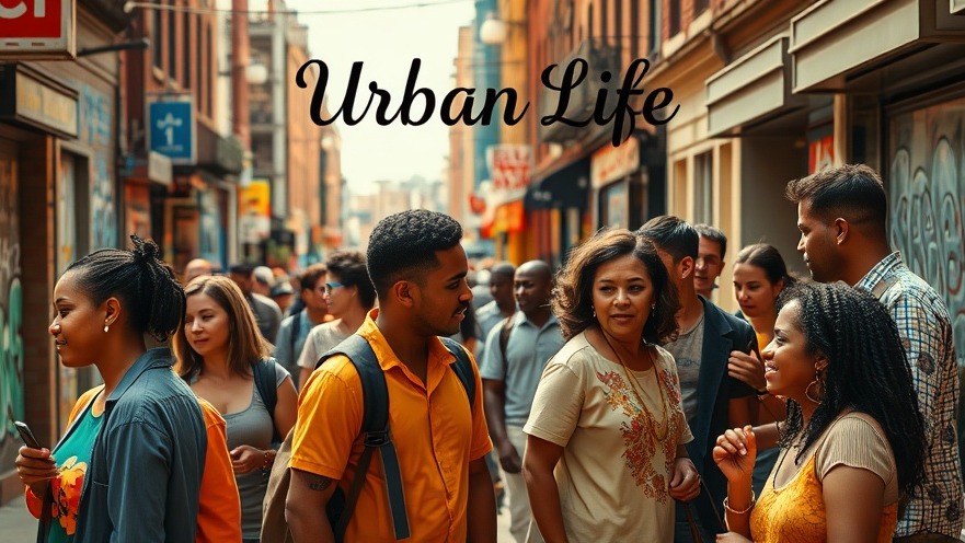 Lively Baltimore street scene depicting urban culture, social connections, and emotional bonds.