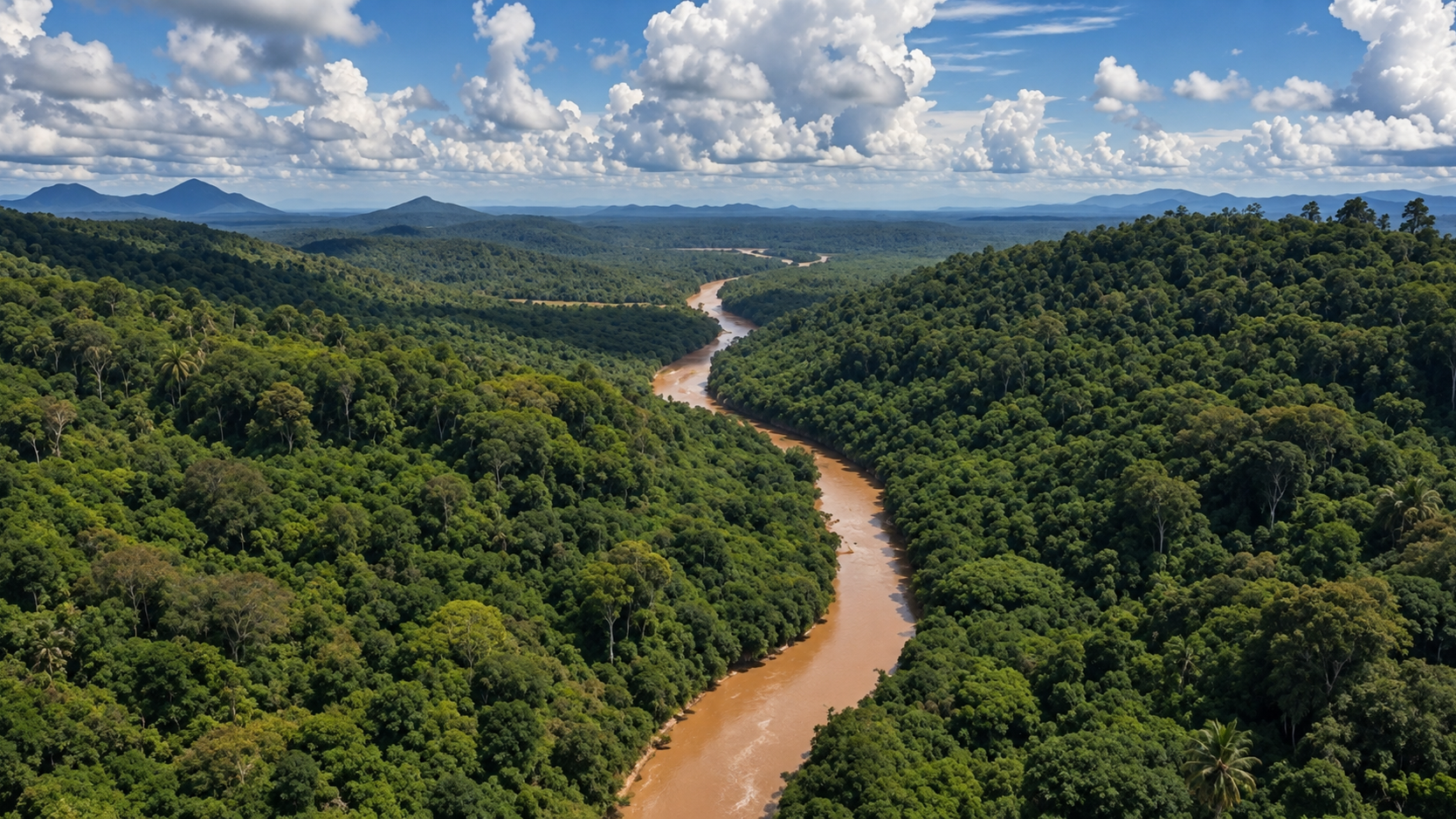 Caribbean natural wonders: lush rainforest and winding river channels.