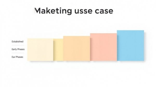 Marketing use case chart for AI in SMEs showing business stages.