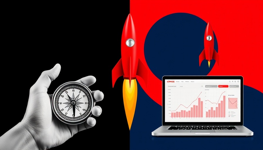 Conceptual image illustrating elements of navigation and technology for logistics CRM.