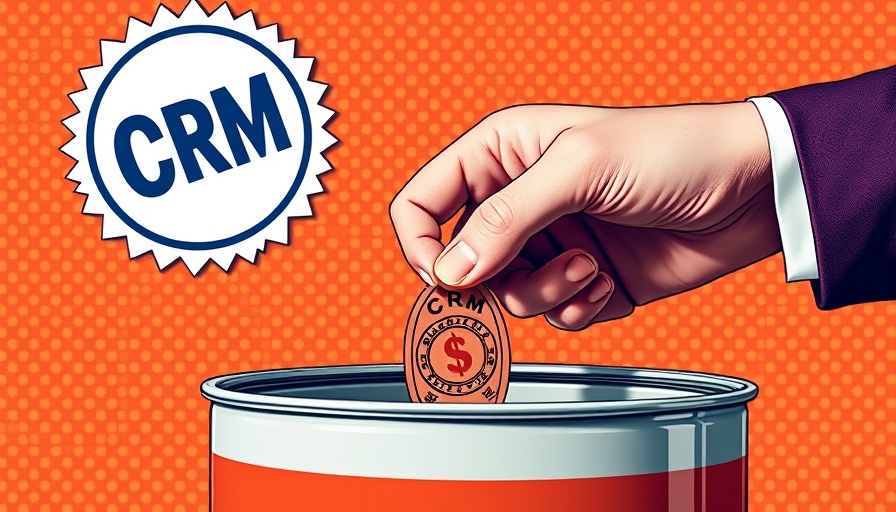 Pop art style image of donation with CRM badge, 2025 nonprofits.