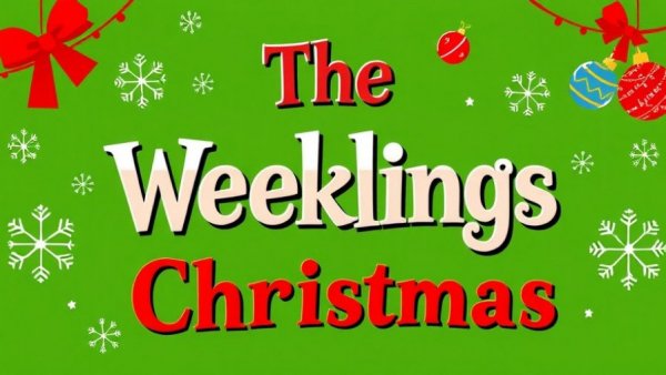 Festive album cover for The Weeklings Christmas, New Jersey holiday music events.