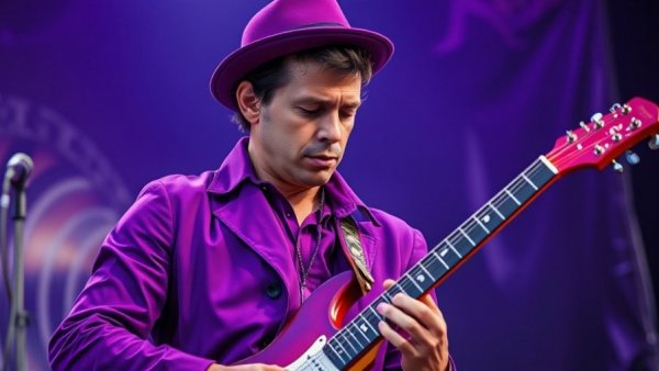 Stevie Van Zandt biography cover with vibrant purple tones.