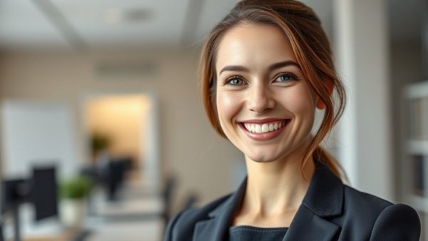 Professional woman indoors related to New Jersey Innovation Fund tax credits.