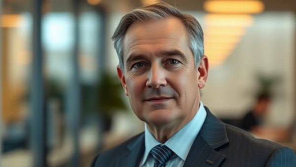 Middle-aged man in suit, health care partnerships Gotham FC.