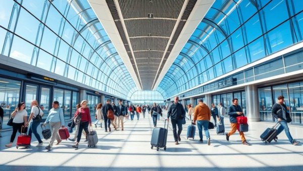 New Jersey infrastructure projects: modern airport terminal scene