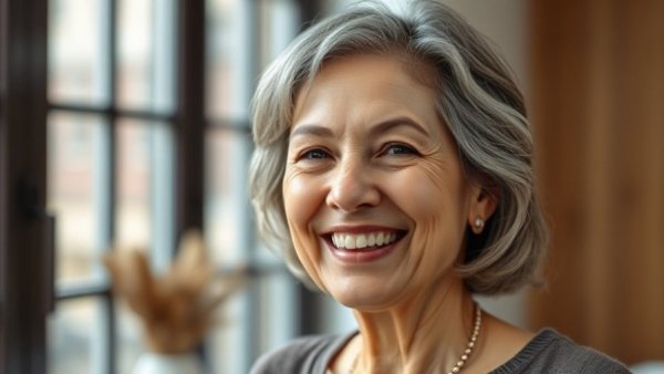 Woman smiling in an indoor setting, NJEDA tax credits.