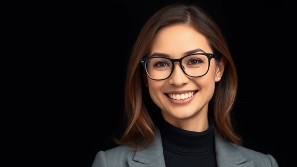Portrait of a smiling professional woman, Top Hospital Awards New Jersey context.