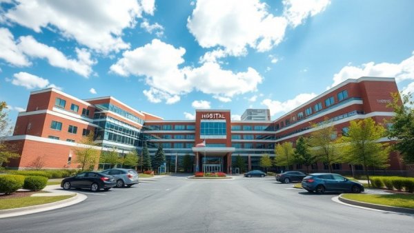 Monmouth Medical Center relocation Tinton Falls under a bright sky.