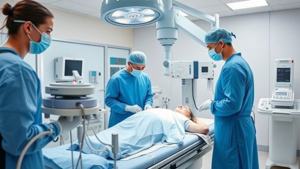 Ion robotic bronchoscopy procedure in modern medical facility.