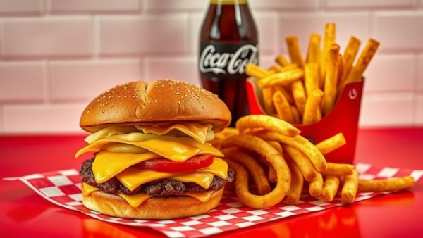Cheeseburger and curly fries at Bergen County restaurants.