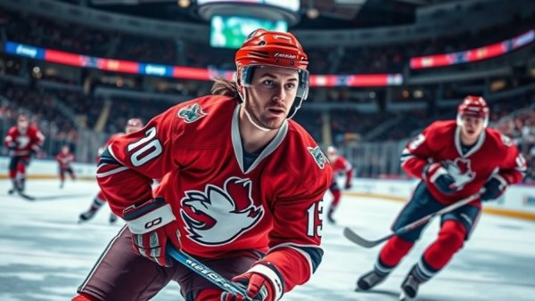 Markström Leads Devils in dynamic ice hockey game action.