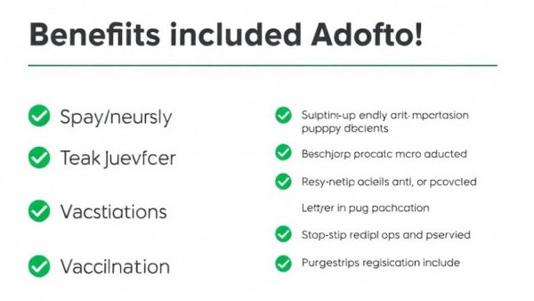 Graphic of Puppy Haven Rescue Adoption Fees inclusions.