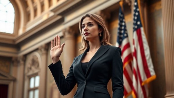Mikie Sherrill inauguration scene, oath-taking ceremony.