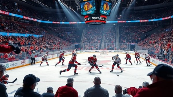 New Jersey Devils news: Exciting ice hockey game with players.