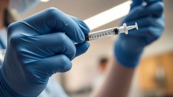 Healthcare professional giving vaccine, focus on syringe and arm in clinical setting, CDC vaccine changes for families in New Jersey.