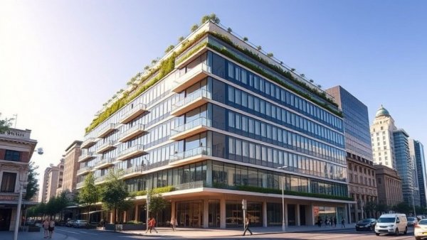 Modern Hopoken building related to education lease.