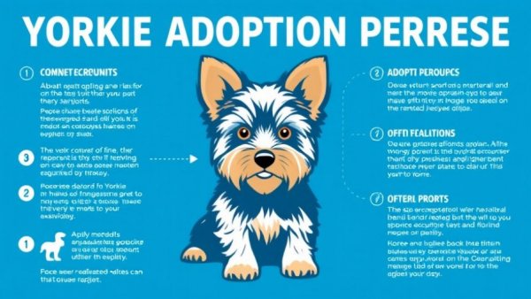 Yorkshire Terrier puppies adoption facts infographic