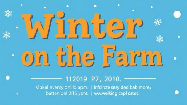 Things to do with kids NJ - Winter event at Fosterfields Farm.