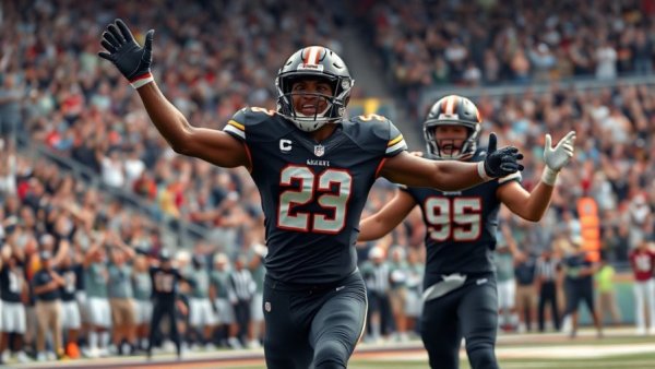 Houston Texans player celebrates on field during playoff run.