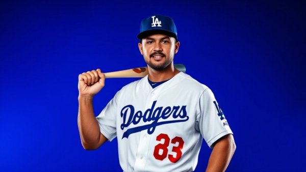 Kyle Tucker Dodgers signing visual representation with dynamic background.