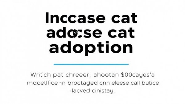 Text graphic explaining cat adoption fee reductions increasing adoptions.