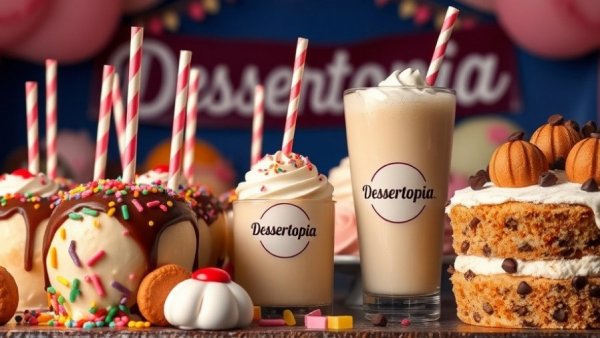 Assorted desserts at Dessertopia New Jersey with vibrant colors.