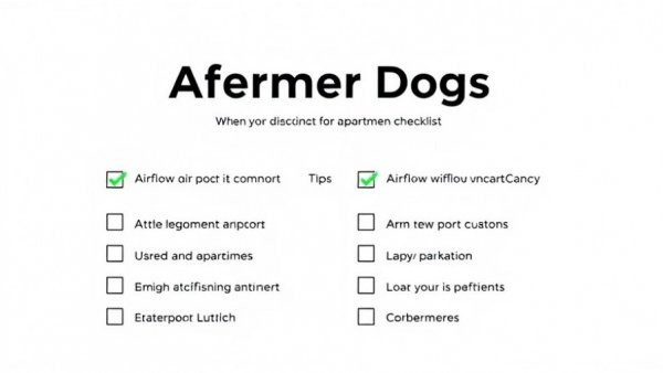 Dog Friendly Apartment Tips checklist for comfort and airflow.