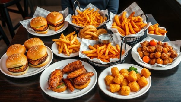 Delicious Super Bowl snacks in NJ on a dark table.