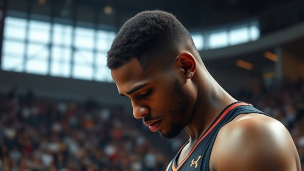 Emotional moment in LeBron James tribute video Cleveland, reflective athlete.