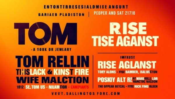 Concert poster featuring Tom Morello and Rise Against at Defend Minnesota event.
