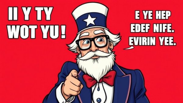 Humorous Uncle Sam parody urging NJ GOP election strategy.