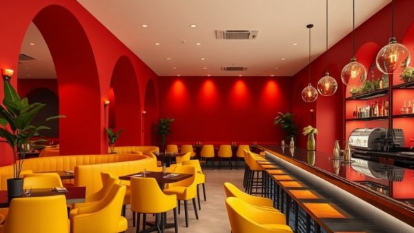 Chic NJ restaurant bar with modern design and warm lighting.