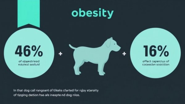 Infographic on 56% of U.S. dogs affected by obesity