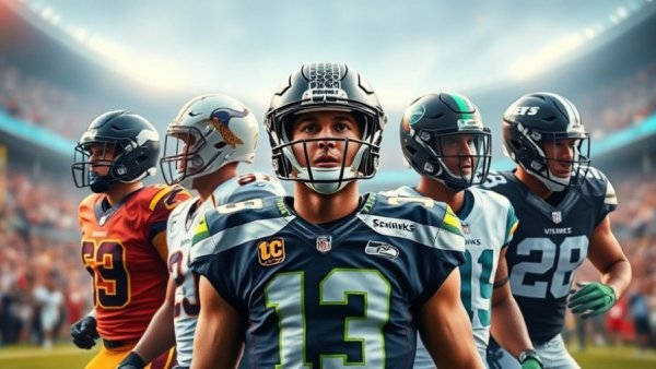 Sam Darnold in various football uniforms, highlighting career.