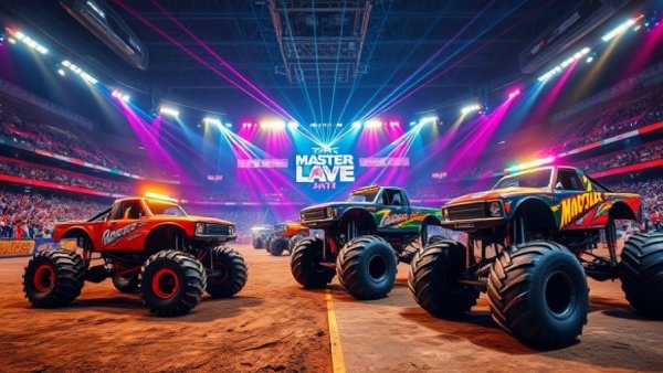 Vibrant monster truck arena in NJ with kids activities.
