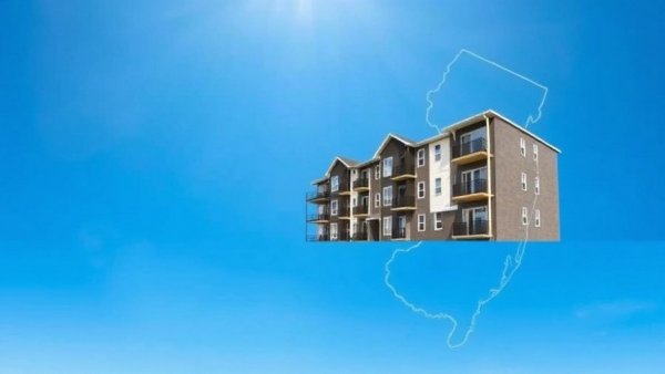 New Jersey affordable housing mandate illustrated with construction and map.