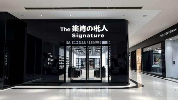 Gangnam Signature closed store entrance in a mall corridor.