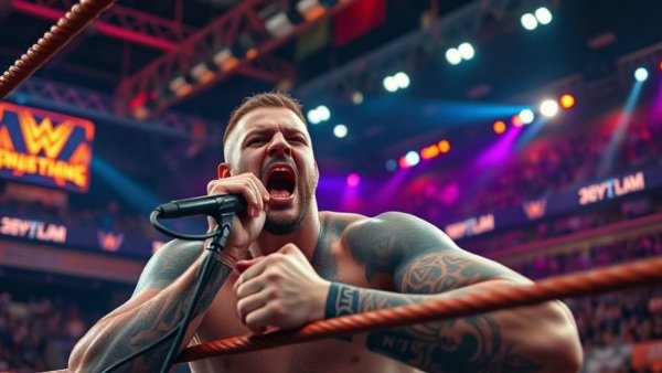 Wrestler in action at WWE Elimination Chamber WrestleMania 42.